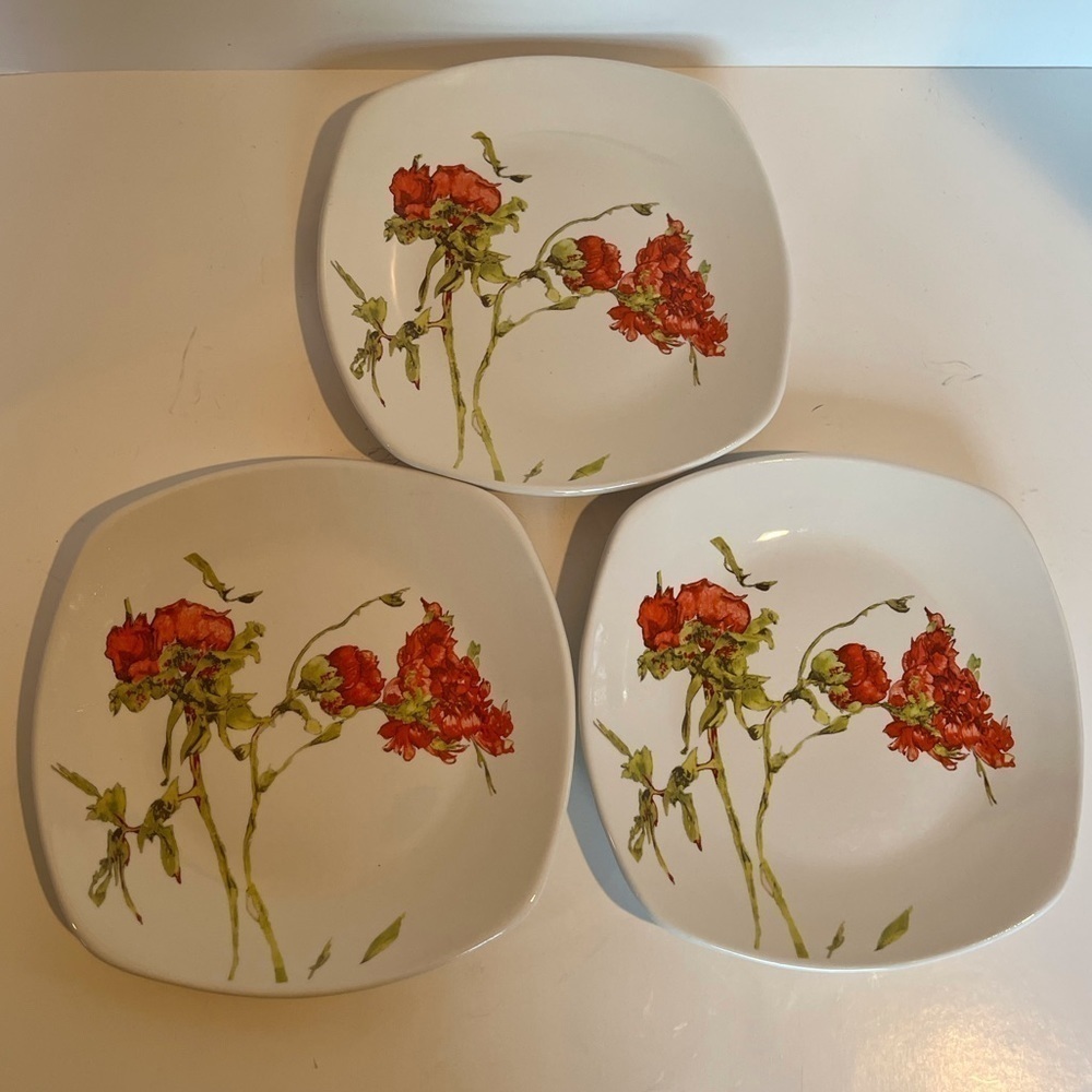 Set of 4 Ceramica Made in Italy Plates